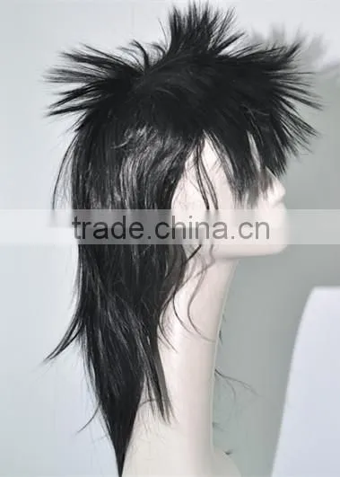 Black Straight Wig With Cock Synthetic Festival Wigs N342 photo-2