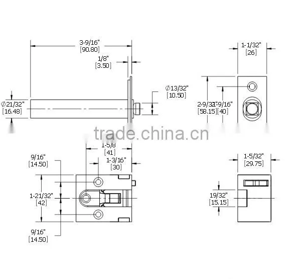 Made in USA Concealed Door Chain photo-2
