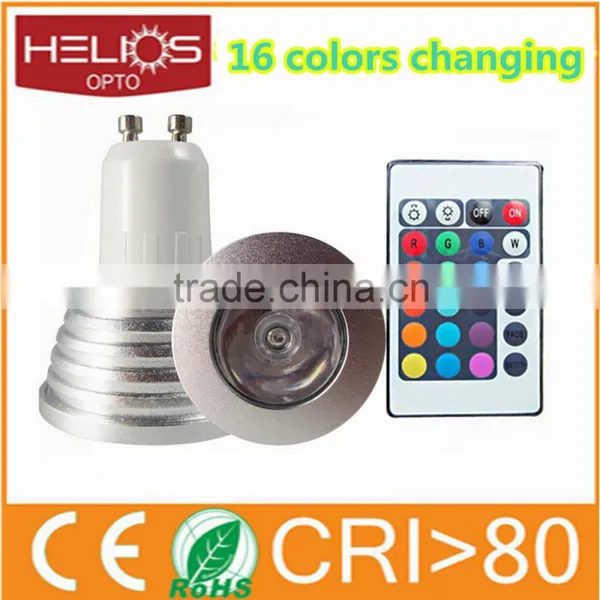 Good Quality Cheap Mr16 Gu10 E27 Remote Control 16 Color Rgb Led Bulb Light photo-2