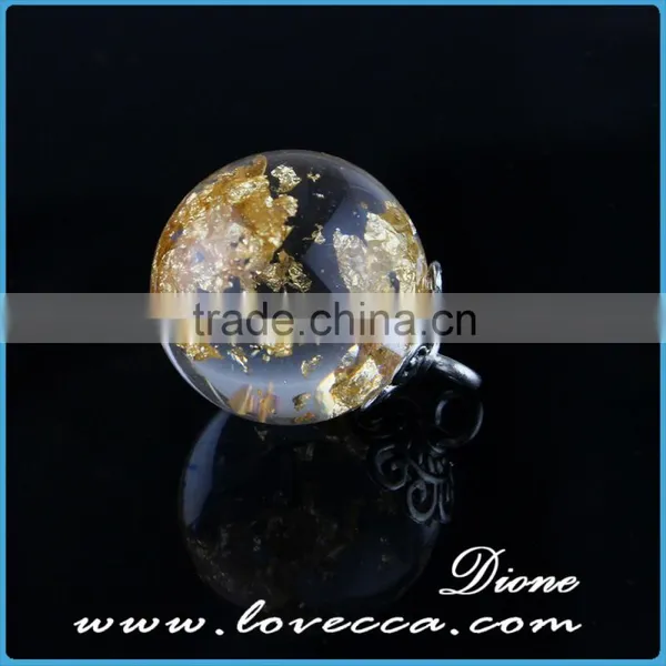 20mm Clear Dandelion Necklace With Wish Pendant,dandelion Resin Ball With Wish Pendant photo-2