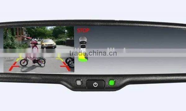 Germid OEM Car Parking Sensor Mirror +backup Camera Display+ Auto-dimming+compass &temperature Optional Function photo-3