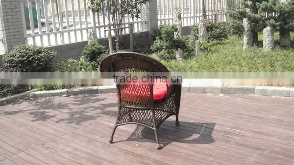 Chinese Style Round Rattan Cane Sofa Set 4Pcs photo-5