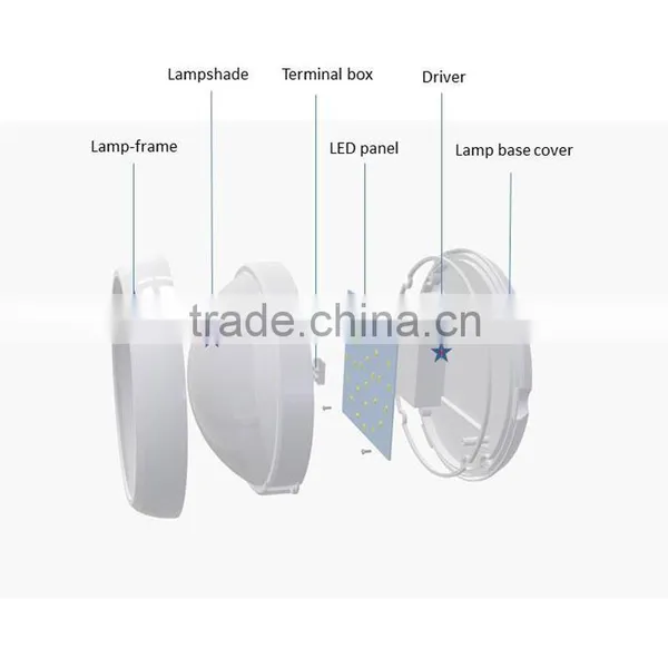 050903 Hot Selling Ip65 Outdoor Lighting Bulkhead Weathered Ceiling Light Led Flush Mount Ceiling Light photo-6