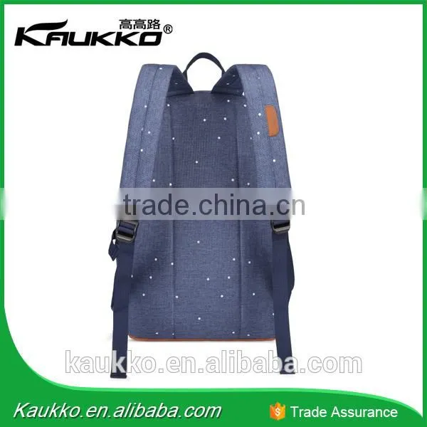 New Stylish Casual Polyester Teen School Backpack K1004 photo-4