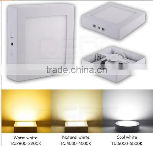 6W 12W 18W 24W LED SURFACE PANEL LIGHT WITH HIGH QUANLITY 2016 NEW DESIGN LED CEILING LIGHT photo-2
