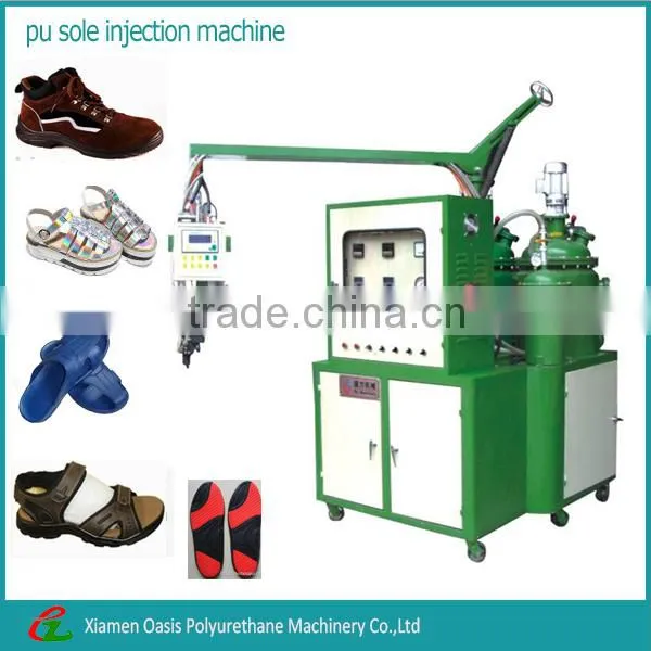 Low Pressure Polyurethane PU shoe sole sandal making foam machine