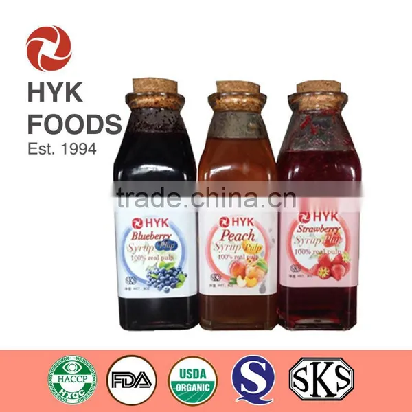 Bulk or Retail Package Varity of Fruit Flavor Syrup With Pulp for Bread and Cookies
