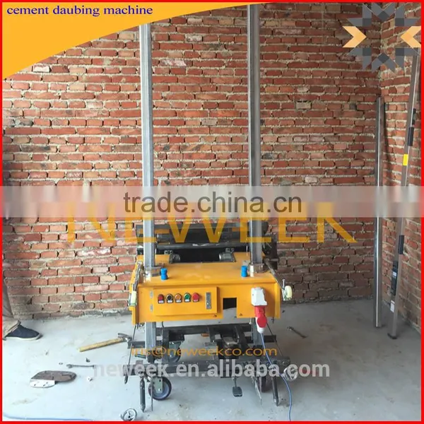 Neweek Adjustable Thickness With Mortar Pump Buildings Indoor Wall Lime Powder Dry-mixed Mortar Cement Daubing Machine
