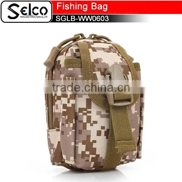 China Waterproof Camouflage Fabric Mini Shoulder Bag Fishing Tools Bag