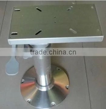 Aluminum Adjustable Boat Seat Pedestal With Slider