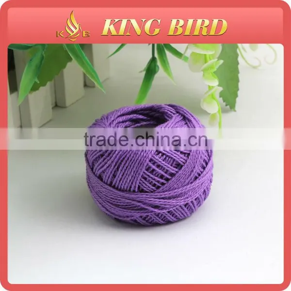 100% Pearl Cotton Ball Thread for Knitting