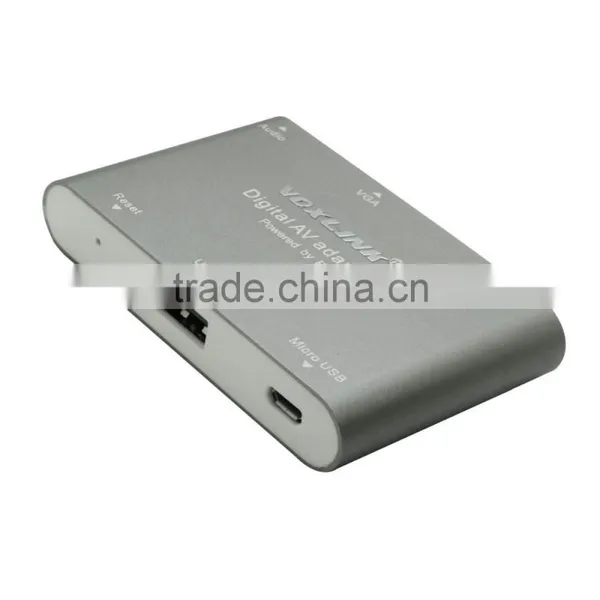 Hot Selling Best Quality VOXLINK Digital AV Adapter With HDMI And VGA+Audio Dual Display Converter Dark Gray photo-6