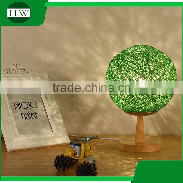 Wooden Decorative Garden Cane Twine Eye Protection Usb Rechargeable Dimmable Led Study Reading Desk Table Night Light Lamp photo-3
