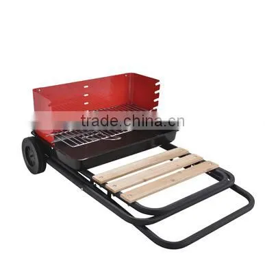 Outdoor Folding BBQ Grill Trolley photo-3