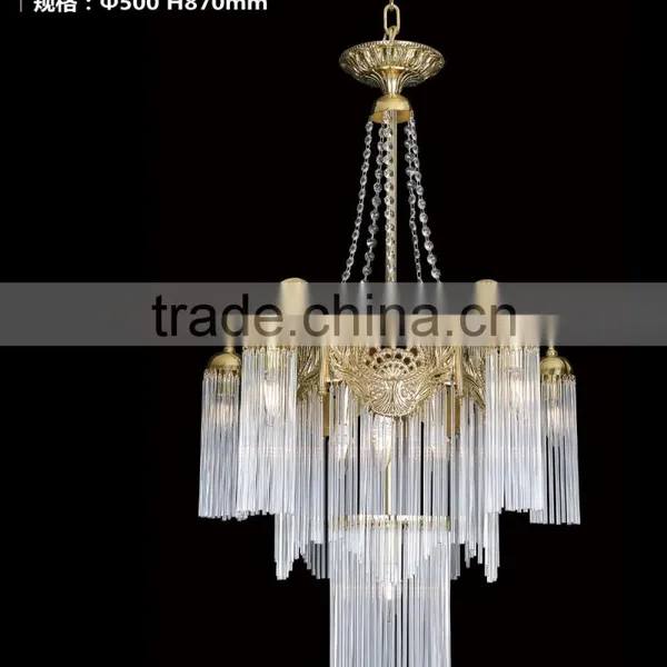 Rococo Style Crystal Bronze Chandelier/ Home Decor Retro Brass Pendant Lamp/ Luxury New Design Ceiling Lamp photo-4