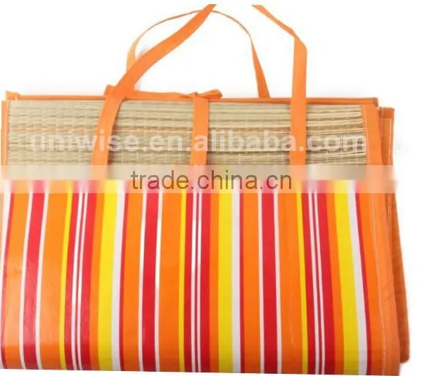 Foldable Outdoor Natural Beach Mats, Folding Camping Mat/Picnic Mat /Beach Straw Mat photo-3
