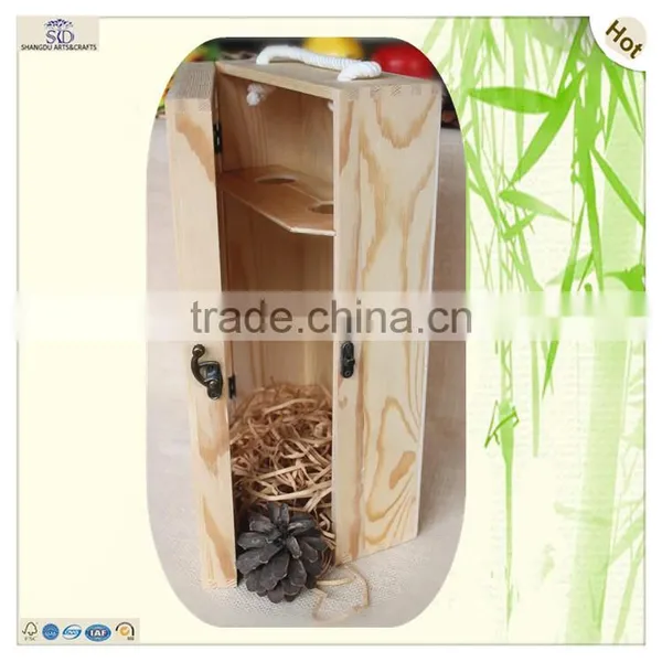 Printed Logo Window Door House Shaped Wine Box photo-6