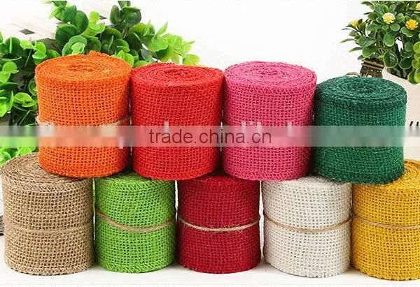 Raw Jute Importer in China Product Burlap Roll Hessian Ribbon photo-2