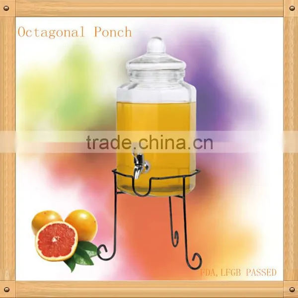 Transparent Glass Juice Dispensers With S/S Lid photo-4