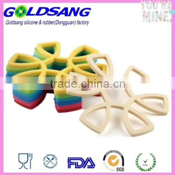 Leaf Shape Heat Flame Resistant Silicone Pot Holder Jar Opener Trivet photo-2