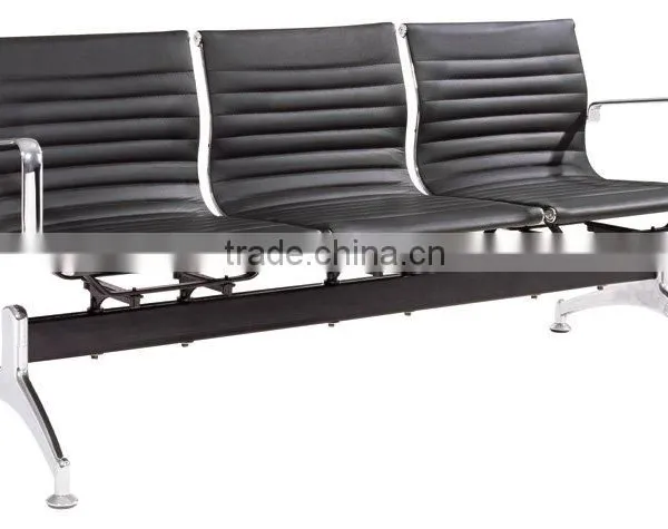 Cheap 3-seater Waiting Leather Chair Work Bench photo-2
