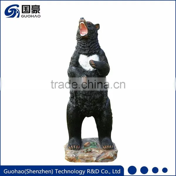 Home & Garden Decor Fiberglass Standing Bear Sculpture