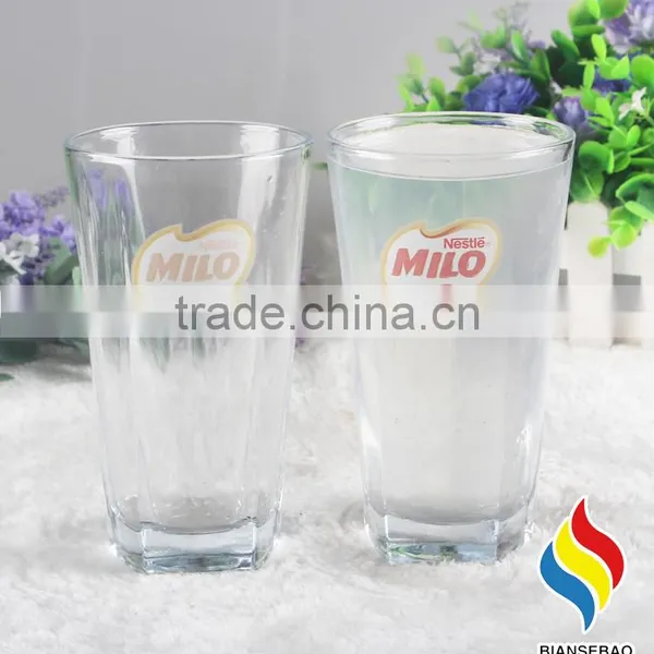 Food Grade Clear Glass Customise Glass Cup for Promotional photo-2