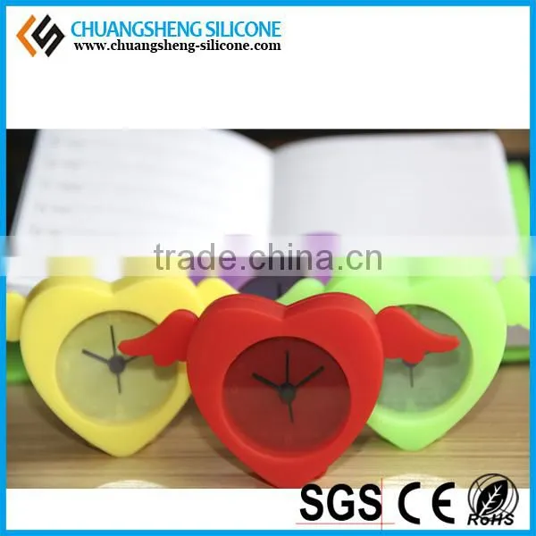 Wholesale Various Shape Candy Color Silicone Cover Electronic Clock photo-6