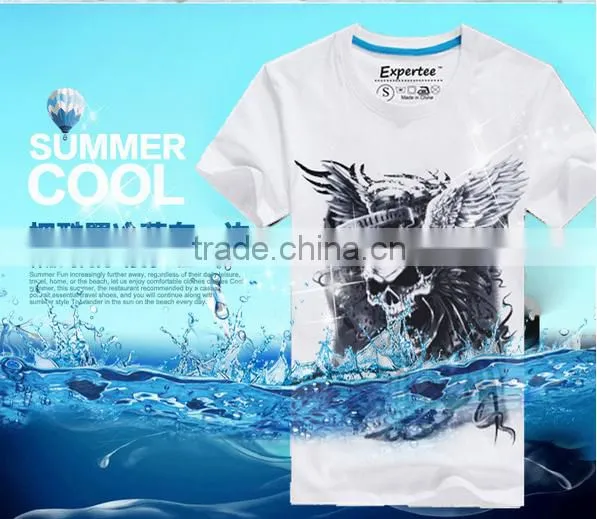 100% Cotton Tee Shirt/sublimation Cotton t Shirt, OEM Clothing/full Print t Shirt Sublimation t Shirt for Men photo-4