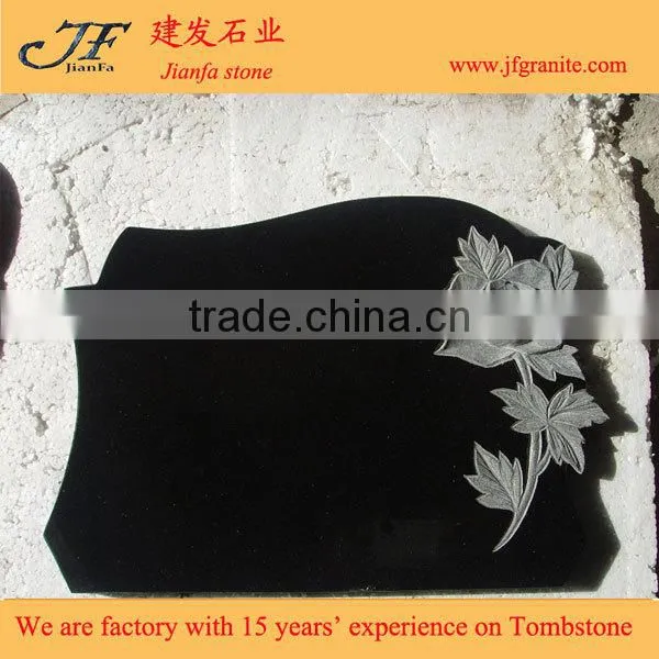 Best Selling Small Tombstone With Rose Carving Design photo-4