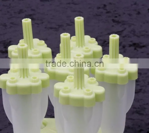 BPA Free 5 Lolly Plastic Ice Popsicle Mold photo-5