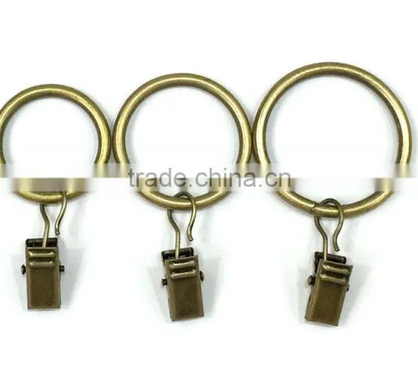 4 Colors - Iron Curtain Ring With Clip / Rod Ring With Clip Hanging / A Ring With A Clip photo-6