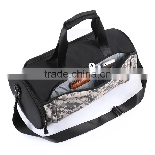 Fashion Camo Fabric Sport Gym Bag With Compartment photo-2