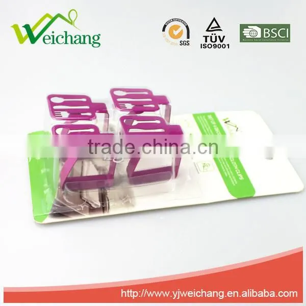 WCTS02M 4 Pcs Stainless Steel Colorful Table Cloth Clip Set Promotional Free Sample Table Clip photo-2