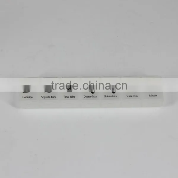 Transparent Plastic Pill Box for 7days photo-2