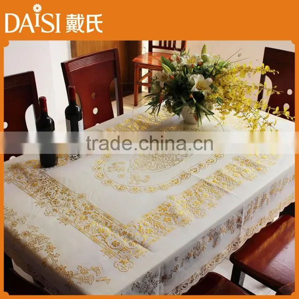 Vinyl Lace Tablecloth Roll Plastic Table Cloths Oilcloth photo-4