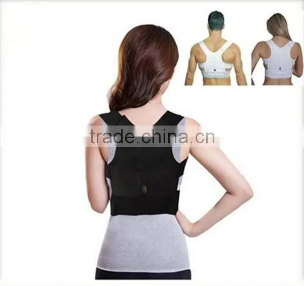 Adjustable Heating Magnetic Magnetic Back Posture Corrector Support Belt Brace ,neoprene Back Posture Shoulder Support Brace photo-5