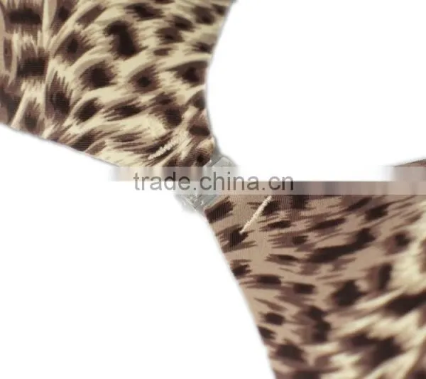 Super Light Breathable Invisible Leopard Yoga Sports Bra photo-2