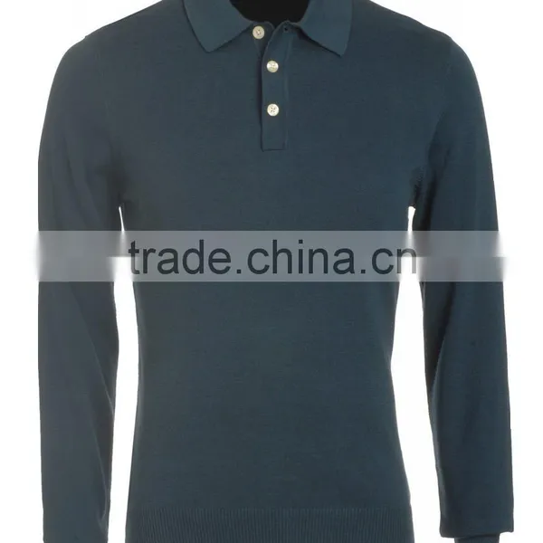 Unisex Stylish Long Sleeve Polo T-shirt photo-3