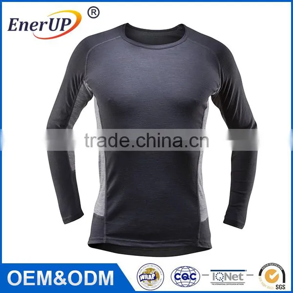 2017 High Quality Mens Long Sleeved Breathable Sport Wear T Shirt photo-5