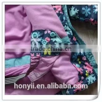 CHILDREN KID GIRL'S CUTE PRINT PUFFY HOODED SKI JACKET photo-5