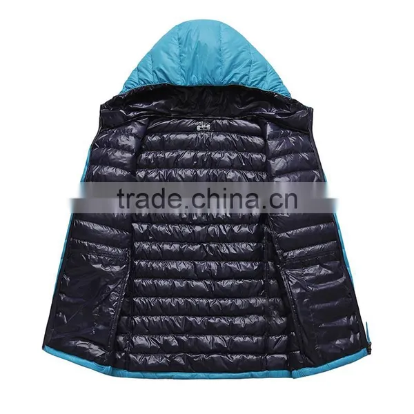 Comfortable Winter Ultralight Down Jacket With Hood High Quality Outdoor Jacket Wholesale photo-5