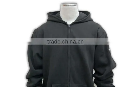 Hot Sell Good Quality Wholesale Unique Design Black Bulk Zip Baggy Hoodies photo-2