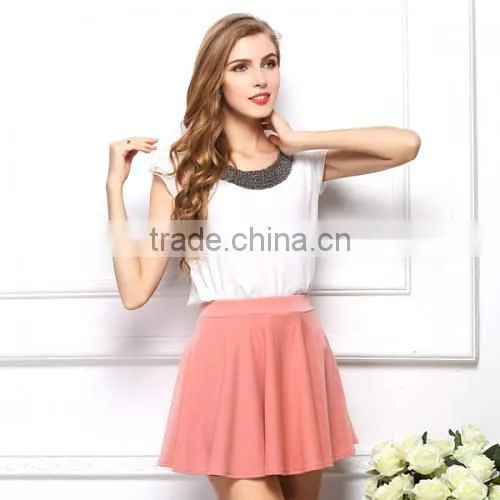 Chiffon Short Sleeve Blouses Woman Blouses and Tops photo-3
