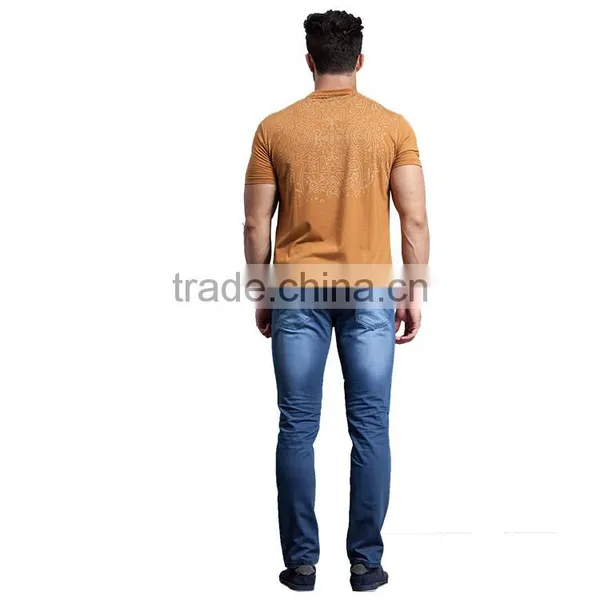 2016 New Arrival Comfortable Destroy Wash Abrasion Wash Cheap Denim Mens Cotton Pants photo-3