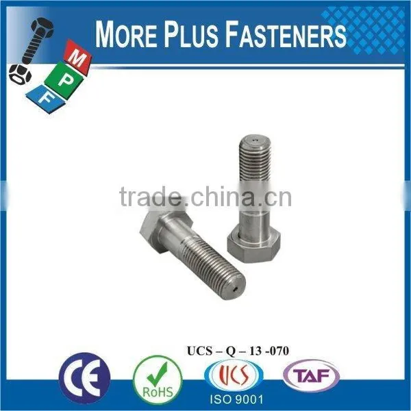 Made in Taiwan High Quality Stainless Steel Hex Head Bolt Hex Bolt Hexagon Bolt photo-2