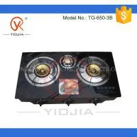 Table Top Three Burner Glass Stove