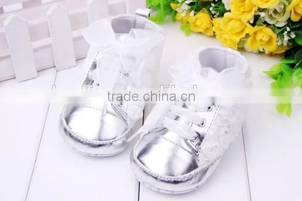 Fashion New Baby Girls First Walkers Flowers Shoes photo-5