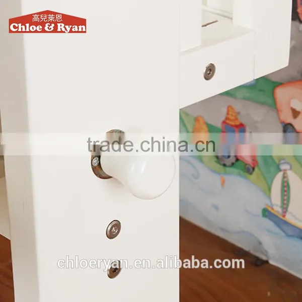 American Styled New Born Baby Bed, Solid Wooden Adult Crib, Simple Design 4 In 1 Baby Crib Bedding Set photo-5