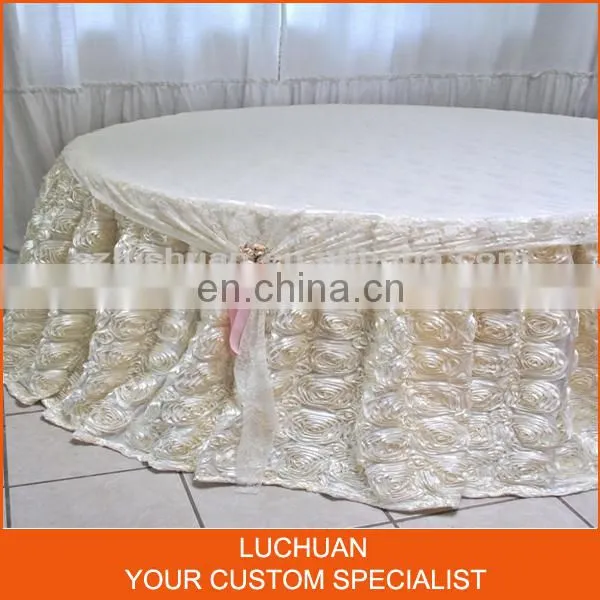 Party Decoration Big Sequins White Table Cloth photo-5